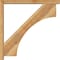 Ekena Millwork Westlake Block Rough Sawn Bracket w/ Offset Brace, Western Red Cedar, 4"W x 34"D x 34"H BKT0402X34X34WTL05RWR - alternate 2